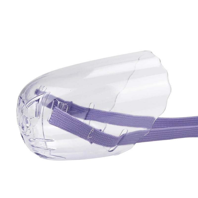 hokojix Cat Muzzle for Grooming AntiBite Kitten Transparent Muzzle Breathable Pet Face Mask Safety Muzzle for Nail Clipping, 30cm, Clear