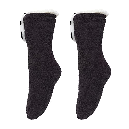 Omabeta Calcetines Calefactables, Tecnología de Autocalentamiento Apariencia Linda Calcetines Calefactables Mujeres Felpa Suave para Pescar Cover