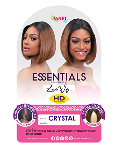 Janet Collection Essentials HD Lace Front Wig - CRYSTAL (OET1B/30)