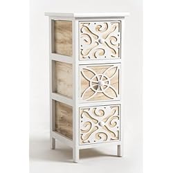 Cajoneras Estrechas Maison Du Monde Regalos Miguel - Muebles Auxiliares - Cajonera Estrecha Carvy 3 Cajones
