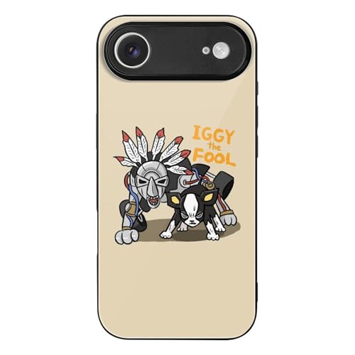 iPhone17 Air用ケース ジョジョの奇妙な冒険 イギー アイフォン17 Air用ケース スマホケース TPU 強化ガラス 耐衝撃 おしゃれ かわいい 擦り傷防止 指紋防止 互換性のある 2025新型