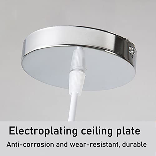Iluminación de techo E27 minimalista con lámpara de cristal redondo y brazo flexible 2