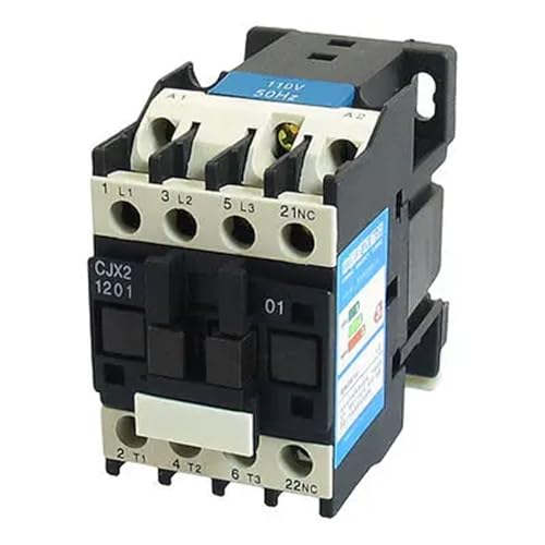 Contactor de CA de alta resistencia 3P 20A 660V bobina 110V montaje carril DIN tipo CJX2-1201