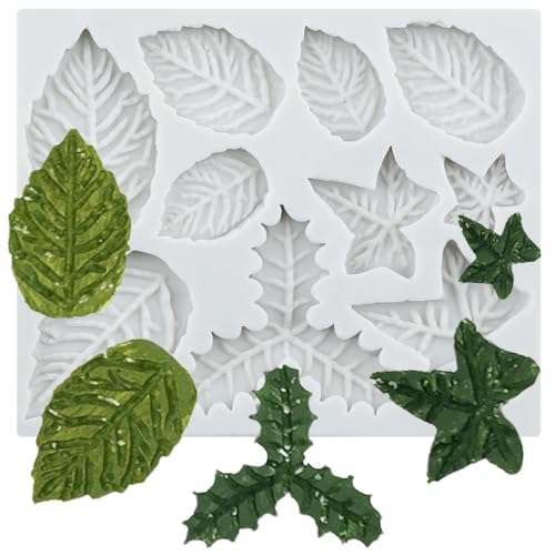 Sijiangmold Blättern Silikonformen Fondant...