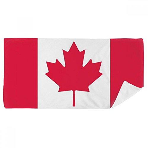 Serviette de bain Canada drapeau 35x70cm douce pour visage - 2