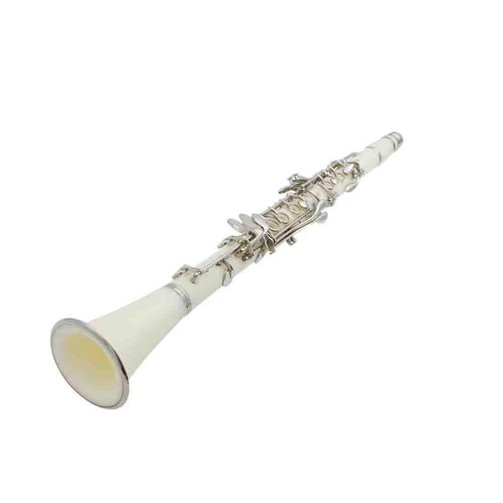 Instrumento Musical Clarinete Clarinete Sib 17 Llaves Plateado Profesional Con Accesorios
