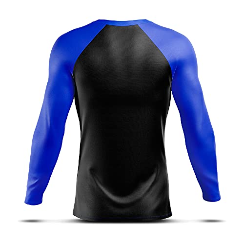 Camisa Térmica Segunda Pele AD Store Proteção Uv+50 Preto Azul (XGG)