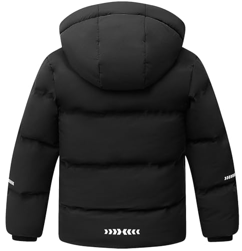 Kids Boy's Winter Coat Fleece Lined Waterproof Jacket Puffy Cotton Coat Thick Hooded Down Outdoor Coats2