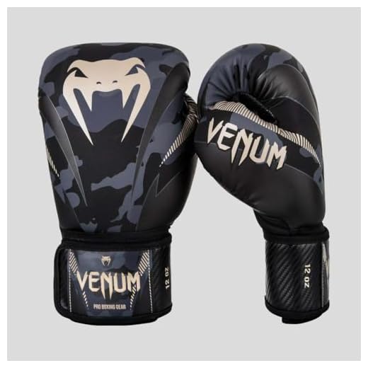 Venum Impact Boxhandschuhe Thai Boxen, Kick Boxing, Dunkel Tarnen/Sand, 8 oz