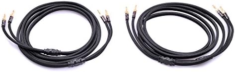 HiViLux HiFi kabel głośnikowy/2 x kabel OFC, odkręcana, wtyczka bananowa do stereo, 2 x kanał (2,5 m para 2 x 2,5 mm²)