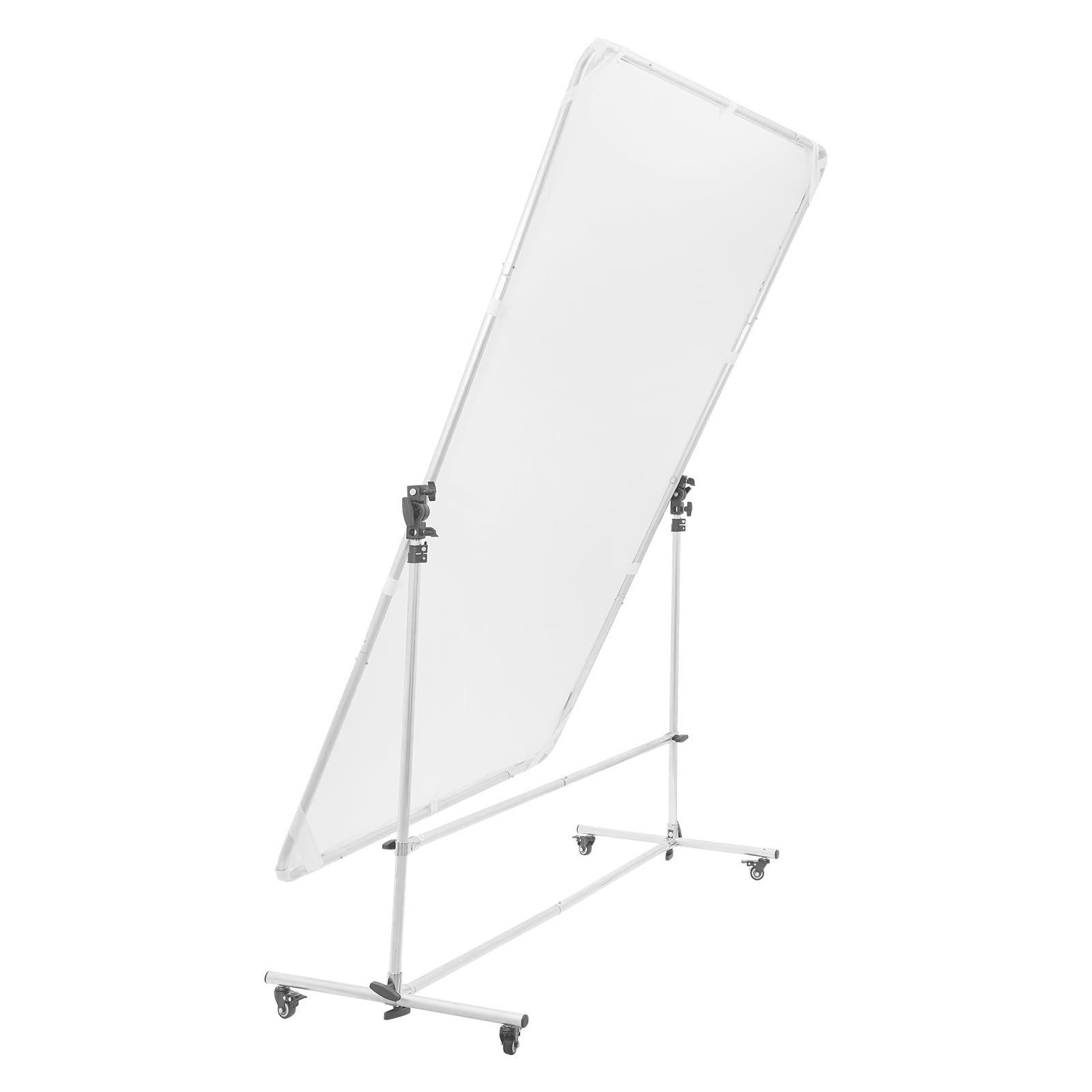 Photography Light Diffuser 79x59 inch, 360° Rotatable Frame and 5-10 Feet Height Adjustable Support Stand with Four Casters for Photo Video Shooting,