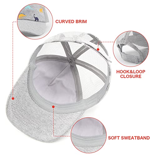 Toddler Baseball Hat Baby Cap Sun Hat Printed Dinosaur Motif Kids Boys Girls Age 2T-4T 4-8 #TOP2