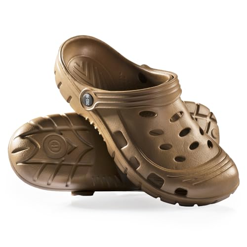 M-Tac® Zapatillas de estar por casa Eva Zuecos Zapatillas de Jardín Zapatos de Verano Pantuflas, Marrón, 46 EU