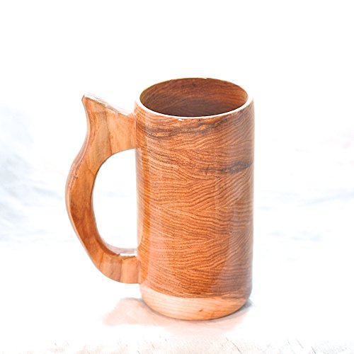 12 Ounce Hickory Drinking Mug, Wood Beer Mug, Wooden Stein, Ale Mug