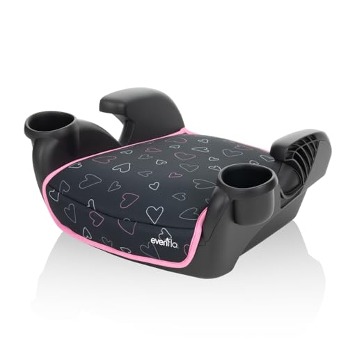evenflo gotime no back booster car seat amore pink