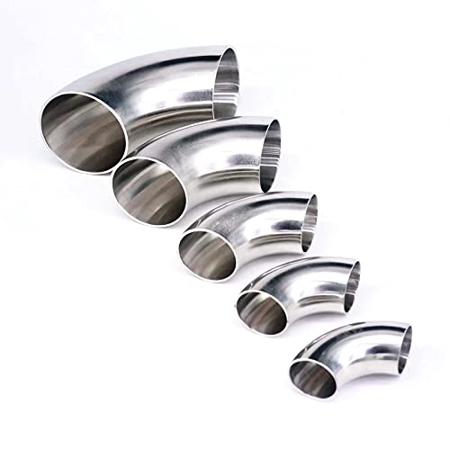 32mm O/D 304 Stainless Steel Sanitary Weld 90 Degree Elbow Pipe Fitting Homebrew