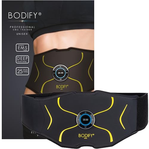 Bodify® EMS Entrenador Abdominal MAX - ¡Estimulación dirigida de los músculos Abdominales! - Construcción Muscular - Entrenador Abdominal - Dispositivo de estimulación Muscular - El Original