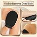 Deep Exfoliating Glove, Korean Exfoliating Mitt for Body Scrub, Dead Skin Removal & Keratosis Pilaris Treatment, Spray and Self Tan Remover