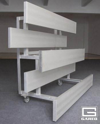 Gared 21' Tip N' Roll Portable Indoor/Outdoor Bleachers (2 Rows)