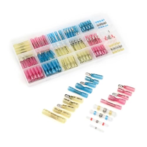 Kit de 150 connecteurs thermorétractables bout à bout pour câbles électriques - 2
