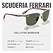Ray-Ban RB3673M SCUDERIA FERRARI COLLECTION Square Shaped Non-Polarized Sunglasses for Men & Women – Includes Official RAYBAN Eyewear Kit – Ideal Formal & Casual Wear Sunglasses – Green Classic Lens