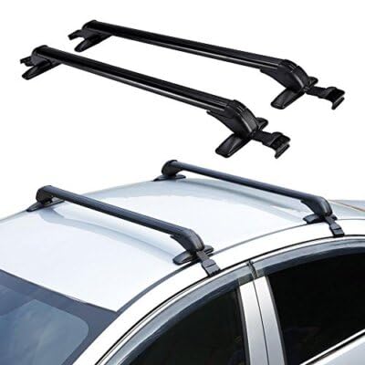 Car Top Roof Rack Cross Bar Universal, 2PCS Aluminum Luggage Carrier Rack, Lockable Anti-Theft