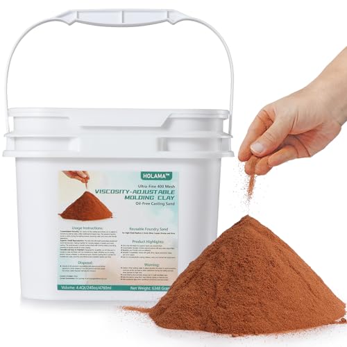 14 lbs Premium Ultra-Fine 400 Mesh Oil-Free Casting Sand for Metal Jewelry Crafting - Exceptional Foundry Sand for Detailed Replicas in Silver Copper Bronze and More
