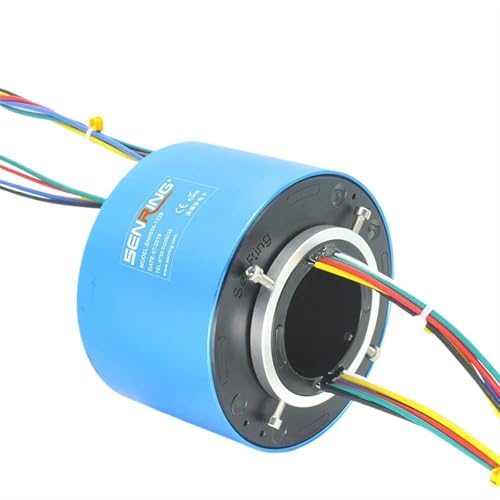 Bague collectrice 2 circuits 10A avec alésage 50mm pour connecteur rotatif électrique