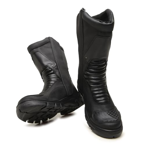 Bota Coturno Cano Alto Militar Masculina Galocha Emborrachada Motociclistas Bombeiros (br_footwear_s