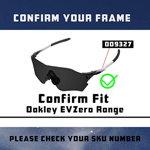 Image of EV Zero Range Lenses & Rubber Kits Replacement for Oakley Sunglass OO9327 Polarized