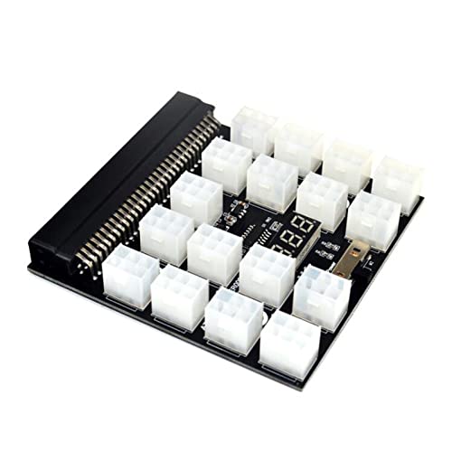 Carte de dérivation module d'alimentation orange avec 12 ou 17 câbles 6+2 broches GPU - 4