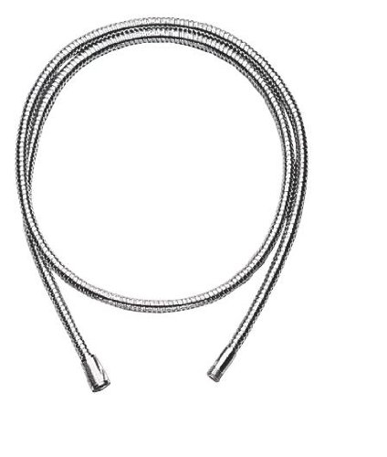 PULL OUT KITCHEN TAP HOSE 1.5M DOUBLE LOCK METAL CHROME 15MM MALE TO 1/2 INCH