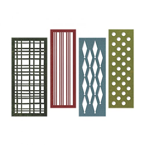 Sizzix Festive Repeat by Tim Holt Dies, Multicolor