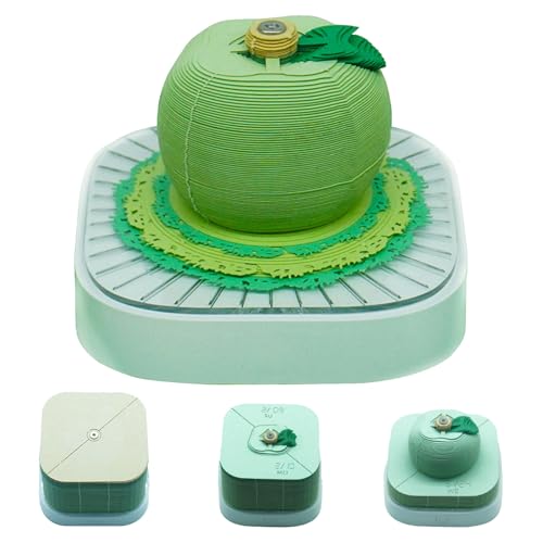 3D Art Calendar 2026,3D Desk Calendar 2026,Time Piece Calendars 2026,Paper Carving 3D Sticky Notes Calendars,Tear Away Memo Pad Notepad,for Note Taking,Decorative Ornaments,Holiday Gifts