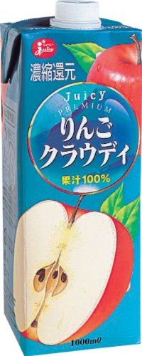 ジューシー りんごクラウディ 1000ml×6本