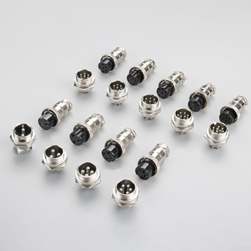 10 Sets Aviation Connector , Aviation Socket 2-9P 16mm DF16 Series Aviation Column Connectors(DF16B-9)