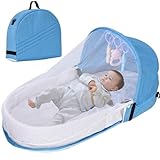 Lavable et détachable : le berceau de voyage présente un design lavable et détachable, ce qui facilite le maintien de la propreté et de l'hygiène pendant vos voyages..Retirez et lavez simplement le tissu de la tente pour un environnement de sommeil frais et hygiénique.