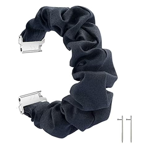 OEUTA Scrunchie Elastic Fabric Watch Band Women Bracelet Strap Compatible with Smartwatch 18mm #22 Cover