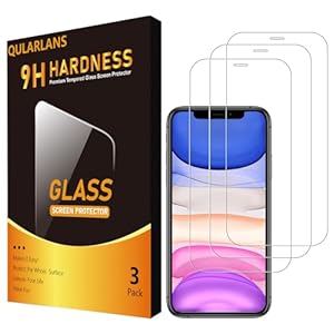3 Pack Screen Protector for iPhone 11/XR 6.1 Inch, 9H Hardness Shock Resistant Tempered Glass HD Ultra Clear
