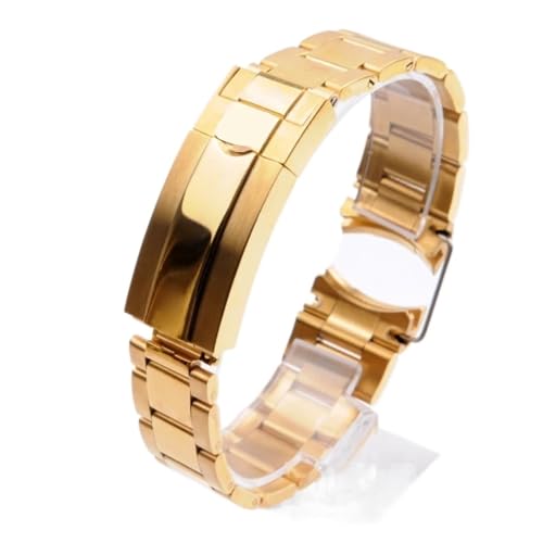 Bracelet compatible avec Rolex en acier noir 21mm - 5