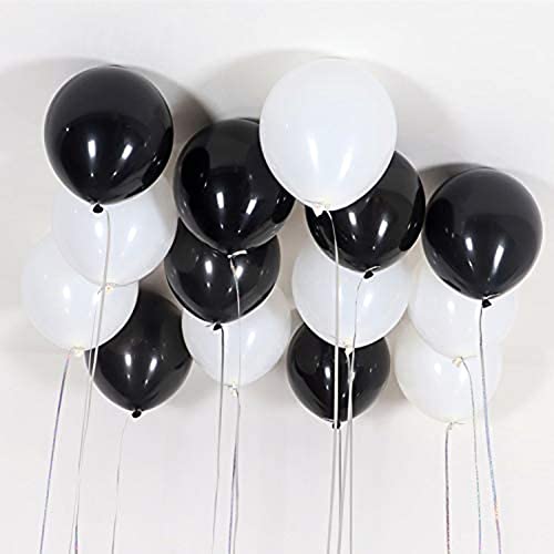 100Pcs Balloons Black Latex 10" Pearl Black Balloons Helium Black Balloon For Black Balloon Garland Arch Wedding Birthday Party New Year's Day Decorations #TOP7