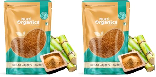 Image of NutriOrganics Jaggery Powder Pouch, 1000 g (Pack of 2)