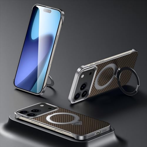 Étui Xiaomi 17 Pro Max finition plating frame chic et cuir premium avec anneau