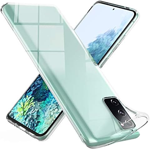 NALIA Clear Cover compatible with Samsung Galaxy S20 FE Case, Transparent Protective See Through Silicone Bumper Slim Mobile Phone Coverage, Ultra-Thin Shockproof Crystal Skin Rugged Back Phonecase Cover