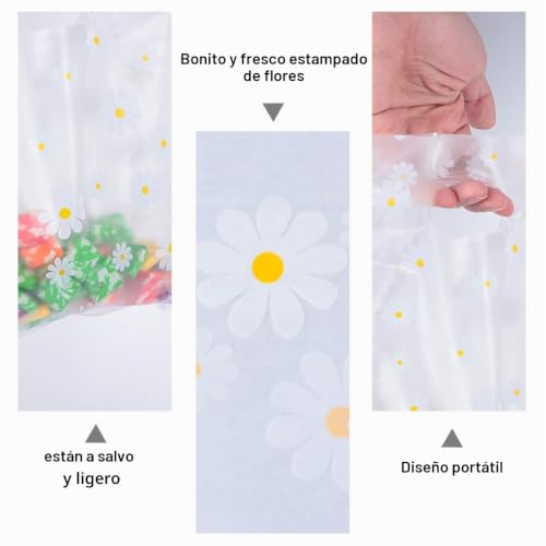Bolsas de plástico con asas troqueladas transparentes y resistentes para comercios 6