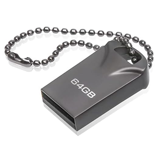 Clé USB 64 Go, Mini Clef USB 64 GB Pen Drive USB Flash Drive 64GB avec Pendentif Porte Clés pour Ordinateur Portable/PC/Voiture etc.