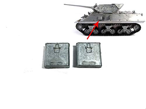 1:16 Metal Upper Hull Tool Boxes for MATO 1210 All Complete Metal M10 Tank Destroyer RC Tank