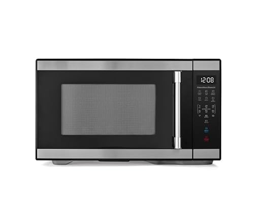 Image of Hamiilton_Beach 1.1 Cu ft Countertop Microwave Oven in Stainless Steel, Sensor Cook