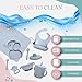 SiliAnimal Elephant-Themed Silicone Baby Feeding Set - Includes Suction Mat, Bibs, Spoons, and Bowls - Perfect for Baby-Led Weaning