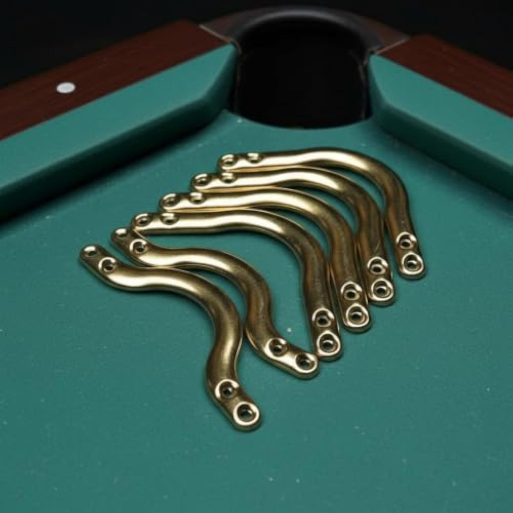 6 Pieces Heavy Replacement Parts Billiard Pocket Bracket Set